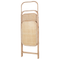 Beliani Room Divider Natural Rattan and Bamboo 3 Panels Folding Decorative Screen Partition