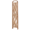 Beliani Room Divider Natural Light Rattan Frame 3 Panels Folding Decorative Wicker Screen Partition