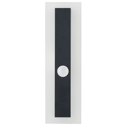 Beliani Outdoor LED Wall Light Lamp Black 30 cm Steel Acrylic with Motion Sensor Modern Design