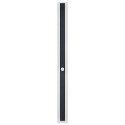 Beliani Outdoor LED Wall Light Lamp Black 100 cm Steel Acrylic with Motion Sensor Modern Design