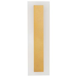 Beliani Outdoor LED Wall Light Lamp Gold 30 cm Steel Acrylic Modern Design