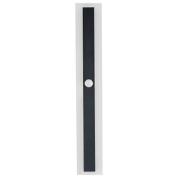 Beliani Outdoor LED Wall Light Lamp Black 60 cm Steel Acrylic with Motion Sensor Modern Design