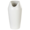 Beliani Decorative Table Vase White Matt Stoneware 33 cm Glam Design Home Accessory