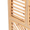 Beliani Room Divider Natural Rattan Frame 3 Panels Folding Decorative Wicker Screen Partition