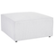 Beliani Modular Sofa Off White Corduroy with Ottoman 3 Seater Sectional Sofa Modern Design