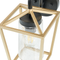 Beliani Outdoor Wall Light Lamp Gold Sconce Metal Iron Glass Matte Modern Design Patio Garden