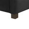 Beliani Daybed Black Velvet EU Single Size 90 x 200 cm With Slatted Frame and Drawers