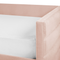 Beliani Daybed Pink Velvet EU Single Size 90 x 200 cm With Slatted Frame and Drawers