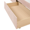 Beliani Daybed Pink Velvet EU Single Size 90 x 200 cm With Slatted Frame and Drawers