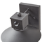 Beliani Outdoor Wall Light Lamp Black Iron Glass 30 cm with Motion Sensor External Retro Design