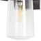 Beliani Outdoor Wall Light Lamp Black Iron Glass 30 cm with Motion Sensor External Retro Design