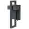 Beliani Outdoor Wall LED Light Lamp Black Iron Glass 35 cm External Modern Design Garden Patio