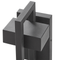 Beliani Outdoor Wall LED Light Lamp Black Iron Glass 35 cm External Modern Design Garden Patio