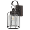 Beliani Outdoor Wall Light Lamp Black Iron Glass 36 cm External Retro Design