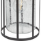 Beliani Outdoor Wall Light Lamp Black Iron Glass 36 cm External Retro Design