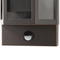 Beliani Outdoor Wall Light LED Lamp Brown Iron Glass 33 cm with Motion Sensor External Retro Design