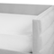 Beliani Daybed Light Grey Velvet EU Single Size 90 x 200 cm With Slatted Frame and Drawers