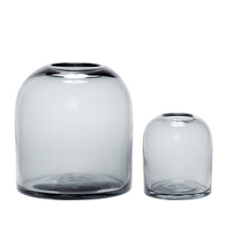 Hübsch Dome Vases Grey (set of 2)