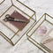 Hübsch Gem Candlesticks Pink/Grey (set of 2)