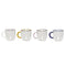 Hübsch Kiosk Glass Mugs Multicolour (set of 4)
