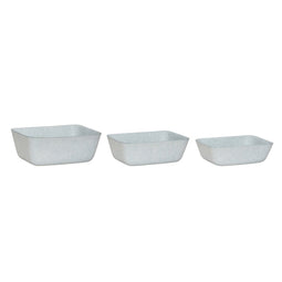 Hübsch Sortit Felt Baskets Light blue (set of 3)