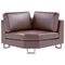 Beliani STOCKHOLM - Corner sofa - Brown - Right side - 290 cm - Leather