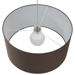 Beliani ELBE - Hanging lamp - Brown - Polyester