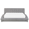 Beliani LILLE - Double bed - Gray - 180 x 200 cm - Polyester