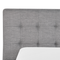 Beliani LILLE - Double bed - Gray - 180 x 200 cm - Polyester