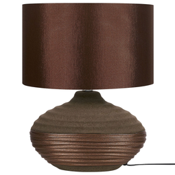 Beliani LIMA - Table lamp - Brown - Porcelain