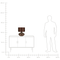Beliani LIMA - Table lamp - Brown - Porcelain