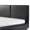 Beliani LAVAL - Round double bed - Black - 180 x 200 cm - Faux leather