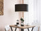 Beliani ELBE - Hanging lamp - Black - Polyester