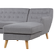 Beliani MOTALA - Corner sofa 3-seater - Gray - Left side - 176 cm - Polyester