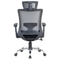 Beliani NOBLE - Office chair - Black/Gray - Polyester