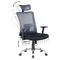 Beliani NOBLE - Office chair - Black/Gray - Polyester