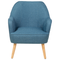 Beliani LOKEN - Armchair - Green blue - Polyester