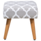 Beliani OSAGE - Footstool - Gray - Cotton