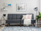 Beliani RONNE - Sofa bed 3-seater - Gray - Polyester