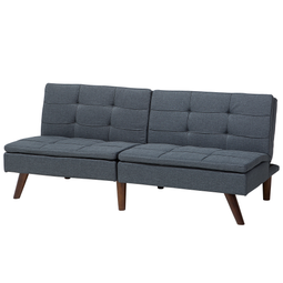 Beliani RONNE - Sofa bed 3-seater - Gray - Polyester