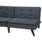 Beliani RONNE - Sofa bed 3-seater - Gray - Polyester