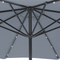 Beliani RAPALLO - Led Parasol - Gray - Polyester