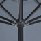 Beliani RAPALLO - Led Parasol - Gray - Polyester