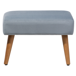 Beliani TAKOMA - Footstool - Gray - Velvet