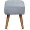 Beliani TAKOMA - Footstool - Gray - Velvet