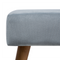 Beliani TAKOMA - Footstool - Gray - Velvet