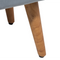 Beliani TAKOMA - Footstool - Gray - Velvet
