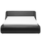Beliani AVIGNON - Futon bed with storage space - Black - 180x200 cm - Faux leather