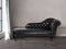Beliani NIMES - Chaise longue - Black - Right side - Faux leather