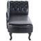Beliani NIMES - Chaise longue - Black - Right side - Faux leather